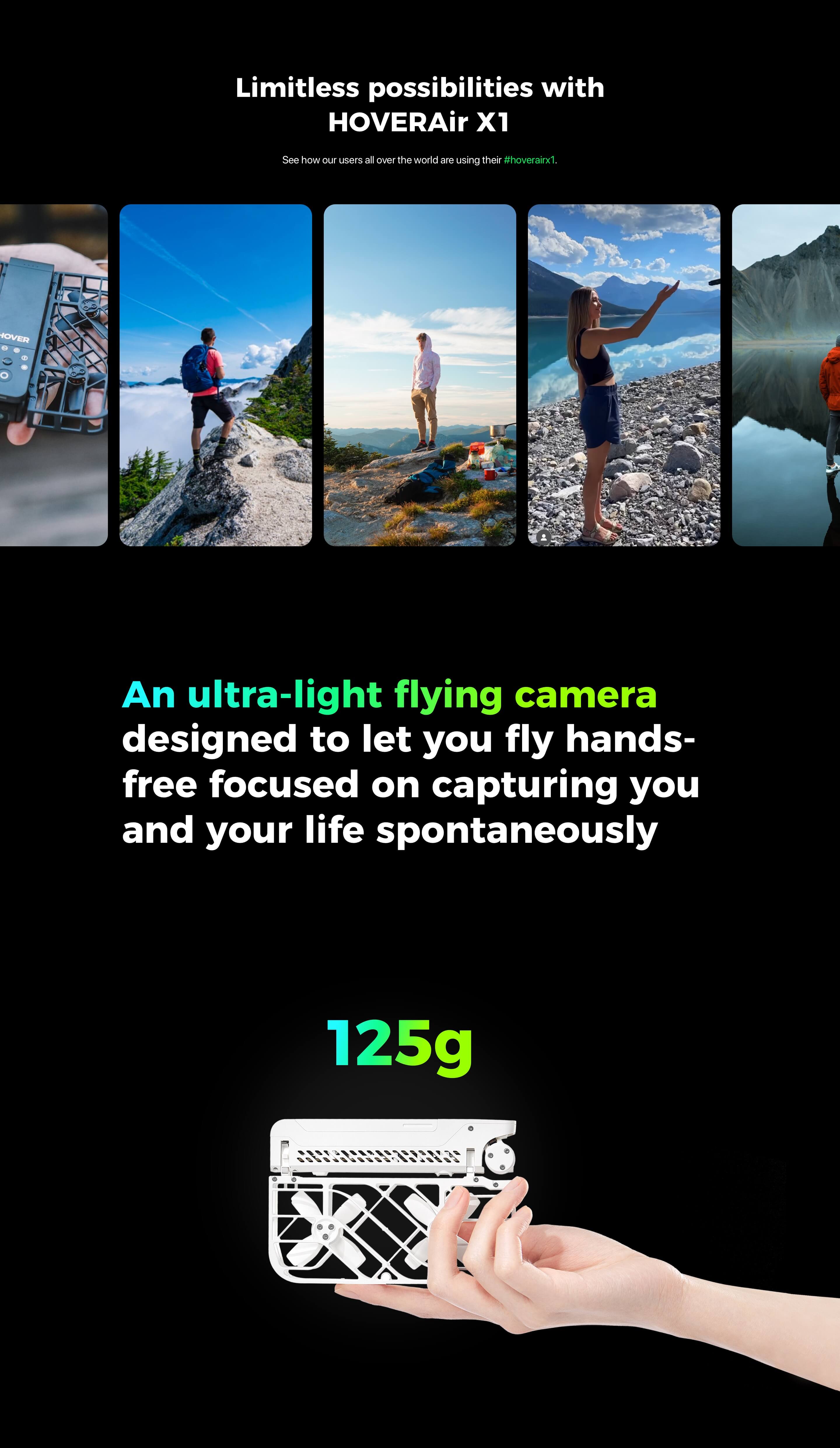 HOVERAir X1 Pocket-Sized | Self-Flying Camera | 2.7K video/1080p HDR | Triple Stabilization 23